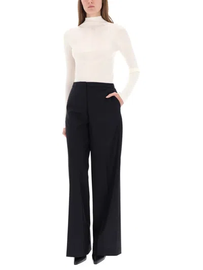 Hugo Boss Max Mara Sportmax Leather Borel Shirt In Black