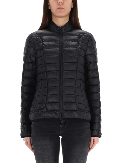 Diesel Woman Puffer Black Size 10 Polyester In Black