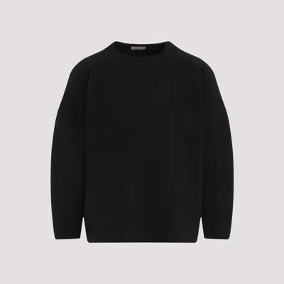 Fear Of God Ottoman Straight Neck Pullover In Metallic