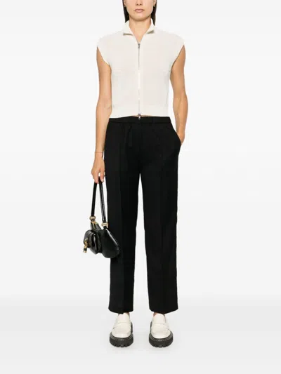 Fabiana Filippi Viscose Linen Straight Leg Trousers In Multi