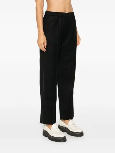 Fabiana Filippi Viscose Linen Straight Leg Trousers In Multi