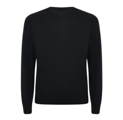 Fay Suéter Cuello Redondo - Azul Oscuro In Black