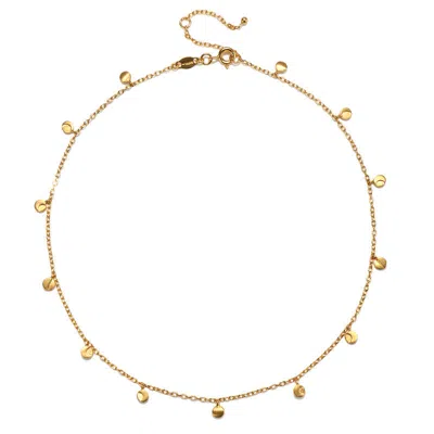 Satya Jewelry Moon Phases Of Femininity Gold Choker In Gold