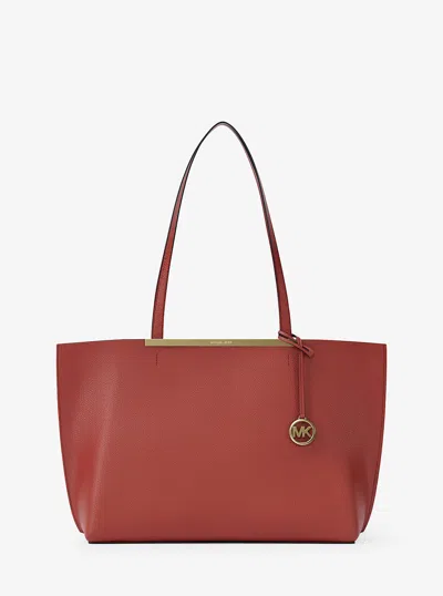 Michael Kors Evelyn Large Tote Bag In Brown