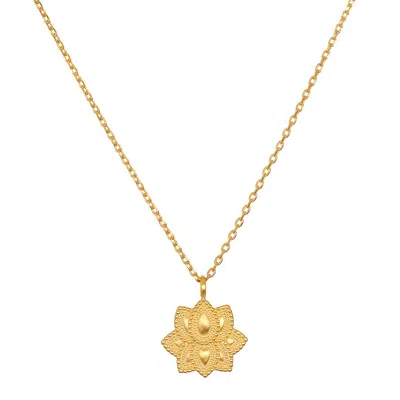 Satya Jewelry Journey Forward Lotus Gold Necklace In Gold