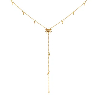 Satya Jewelry Light Of Day Gold Lariat Necklace In Gold