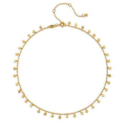 Satya Jewelry Shimmering Sky Choker Necklace In Gold