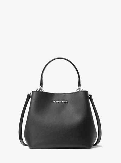 Michael Kors Outlet Pratt Small Convertible Shoulder Bag In Black