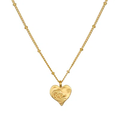 Satya Jewelry Spirit Of Love Gold Heart Necklace In Gold