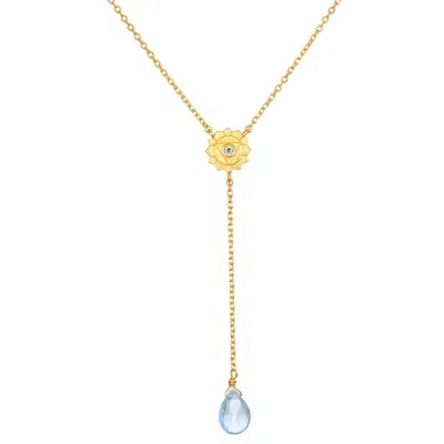 Satya Jewelry Speak With Strength Chakra Lariat Necklace In Gold