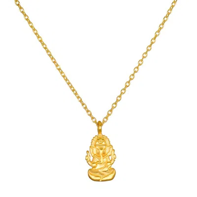 Satya Jewelry Favored By Fortune Ganesha Necklace In Gold