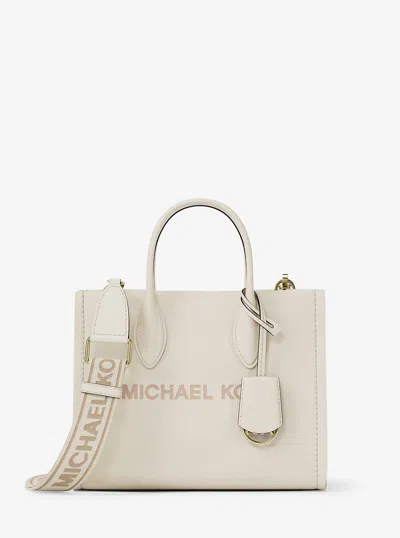 Michael Kors Outlet Mirella Small Pebbled Leather Convertible Crossbody Bag In Multi