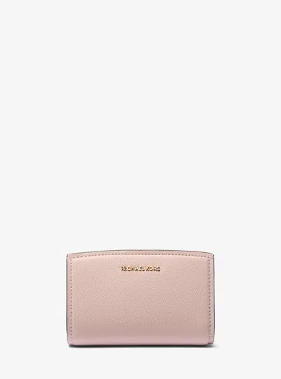 Michael Kors Bryant Medium Pebbled Leather Wallet In Burgundy