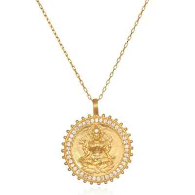 Satya Jewelry Lakshmi Hindu Goddess, Abundance Necklace In Gold