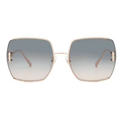 Chopard Smoke Gradient Square Ladies Sunglasses Schg30m 0300 63 In Multi