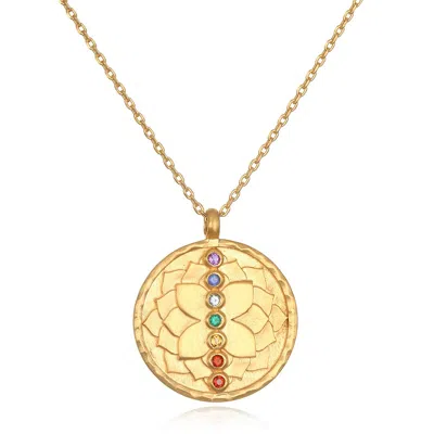 Satya Jewelry Aligned In Purpose Chakra Necklace In Gold