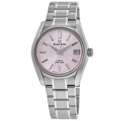 Grand Seiko Heritage Collection Sakura-kakushi Edition Automatic Pink Dial Titanium Men's Watch Sbgh341g In Metallic
