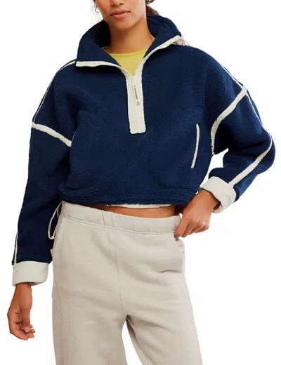 Fp Movement Women's Mountain High 1/2 Zip Fleece In Blue