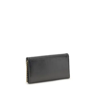 Chloé Black Calf Leather Bos Taurus Women's Wallet In Black