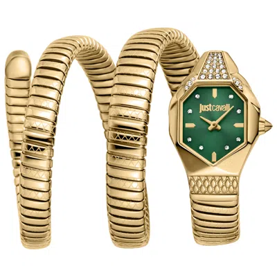Just Cavalli Snake Women's Watch In Gold