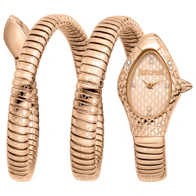 Just Cavalli Snake Women's Watch In Pink
