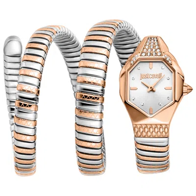 Just Cavalli Snake Women's Watch In Gold