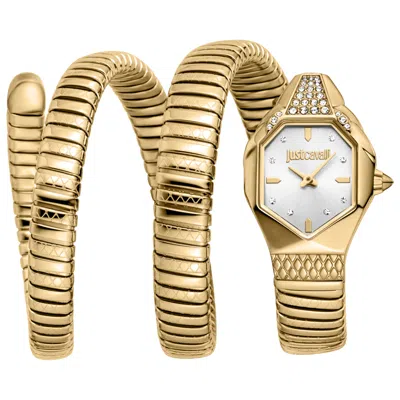 Just Cavalli Snake Women's Watch In Gold