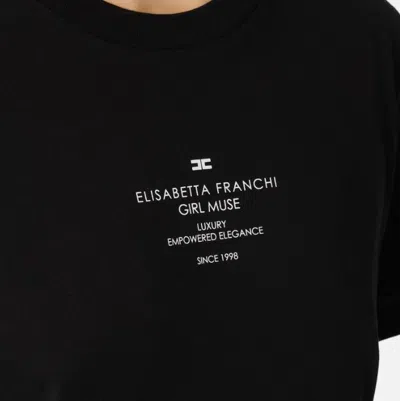 Elisabetta Franchi T-shirts And Polos In Black