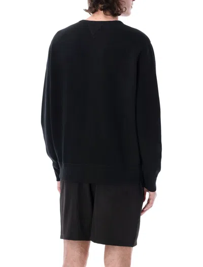 Polo Ralph Lauren Cotton-blend Crewneck Sweatshirt In Black