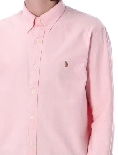 Polo Ralph Lauren Slim-fit Cotton Oxford Shirt In Pink