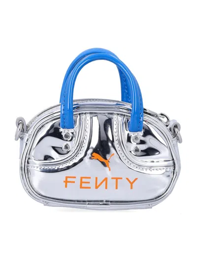 Fenty X Puma Puma Fenty By Rihanna Puma X Fenty Pocket Grip Shoulder Bag In Metallic