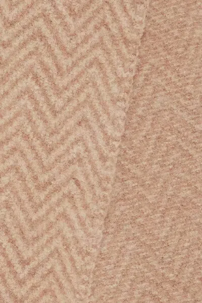 Fendi Brown Chevron Alpaca Scarf In Brown