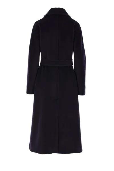 Max Mara Studio Coats In Blue
