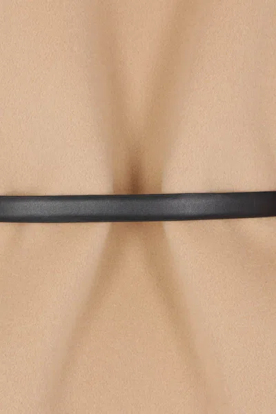 Sportmax Wool Short Coat In Brown