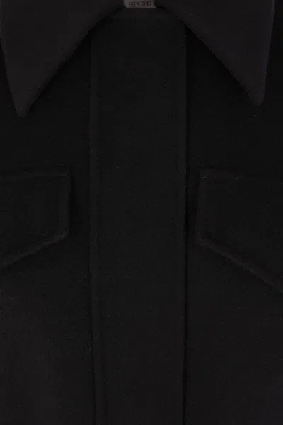 Sportmax Coats In Black