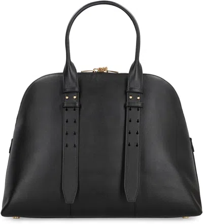 Pinko Bowling Bag Escape Maxi In Leather In Black