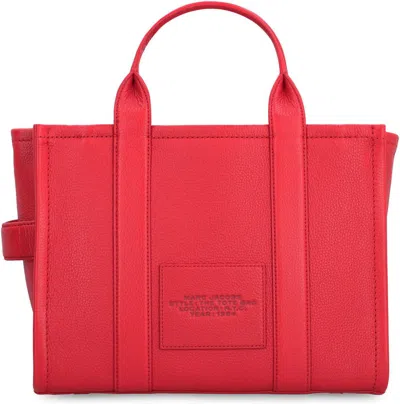 Marc Jacobs The Leather Medium Tote Bag In Red