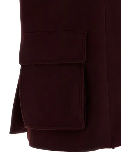 Max Mara Aeroso1234 Gilet Bordeaux In Burgundy