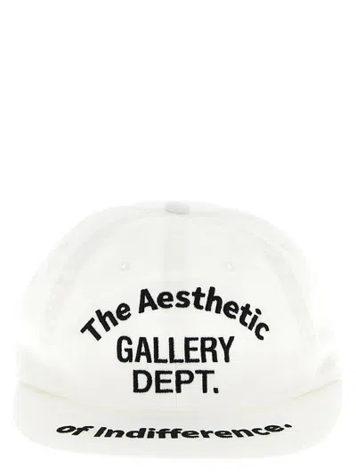 Gallery Dept. Indifference Aesthetic Curved Brim Cap In White