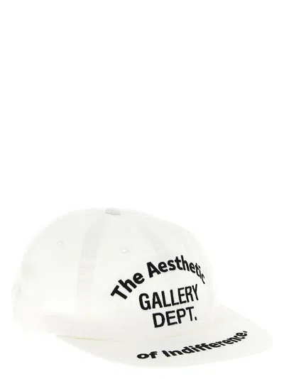 Gallery Dept. Indifference Aesthetic Curved Brim Cap In White