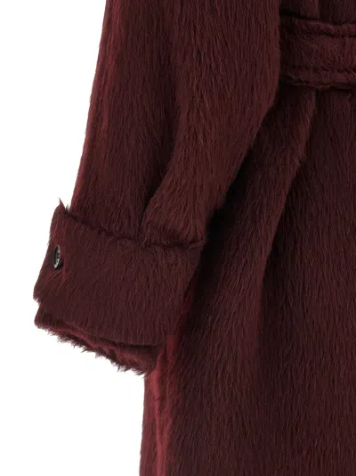 Max Mara Albata1234 Fur Bordeaux In Red