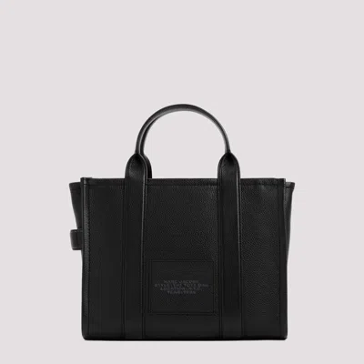 Marc Jacobs Structured Medium Tote With Textured Leather Finish In Black