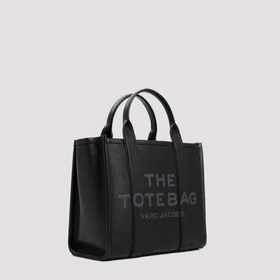 Marc Jacobs Structured Medium Tote With Textured Leather Finish In Black