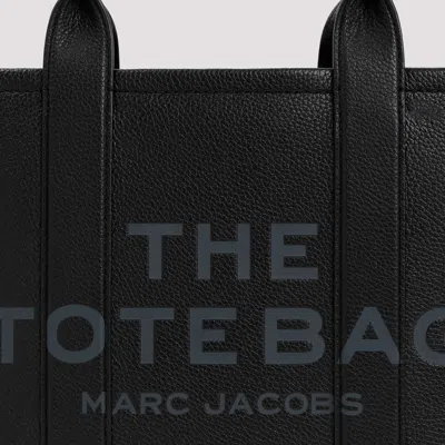 Marc Jacobs Structured Medium Tote With Textured Leather Finish In Black
