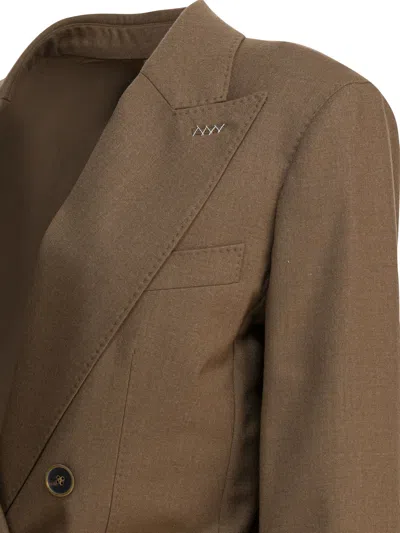 Max Mara Cashmere Blazer Jackets And Coats Brown In Brown