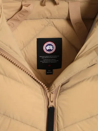 Canada Goose Clair Black Label Coat Coats Beige In Black