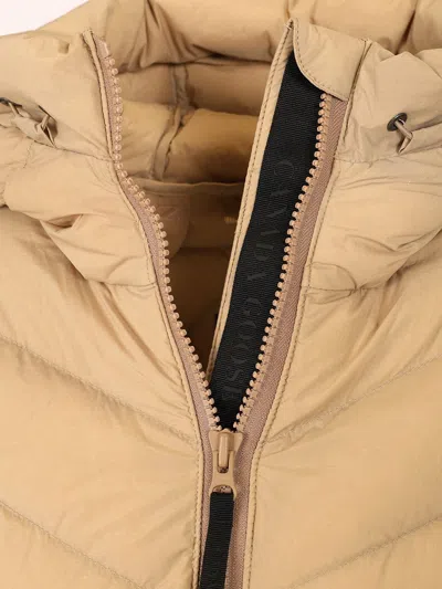 Canada Goose Clair Black Label Coat Coats Beige In Black
