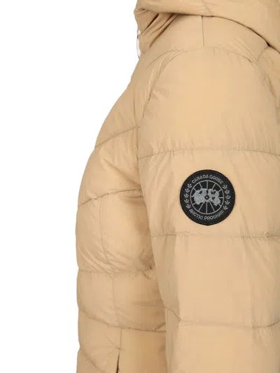 Canada Goose Clair Black Label Coat Coats Beige In Black