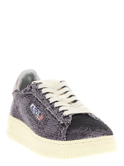Autry "dallas Low Sparkling" Sneaker In Multi
