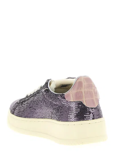 Autry "dallas Low Sparkling" Sneaker In Multi
